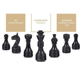 Black and White Chess Pieces