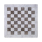 12 Inch White & Oceanic Grey Marble Chess Set
