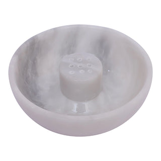 Bowl White Marble Incense Holder