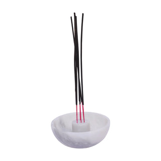 White Marble Incense Holder