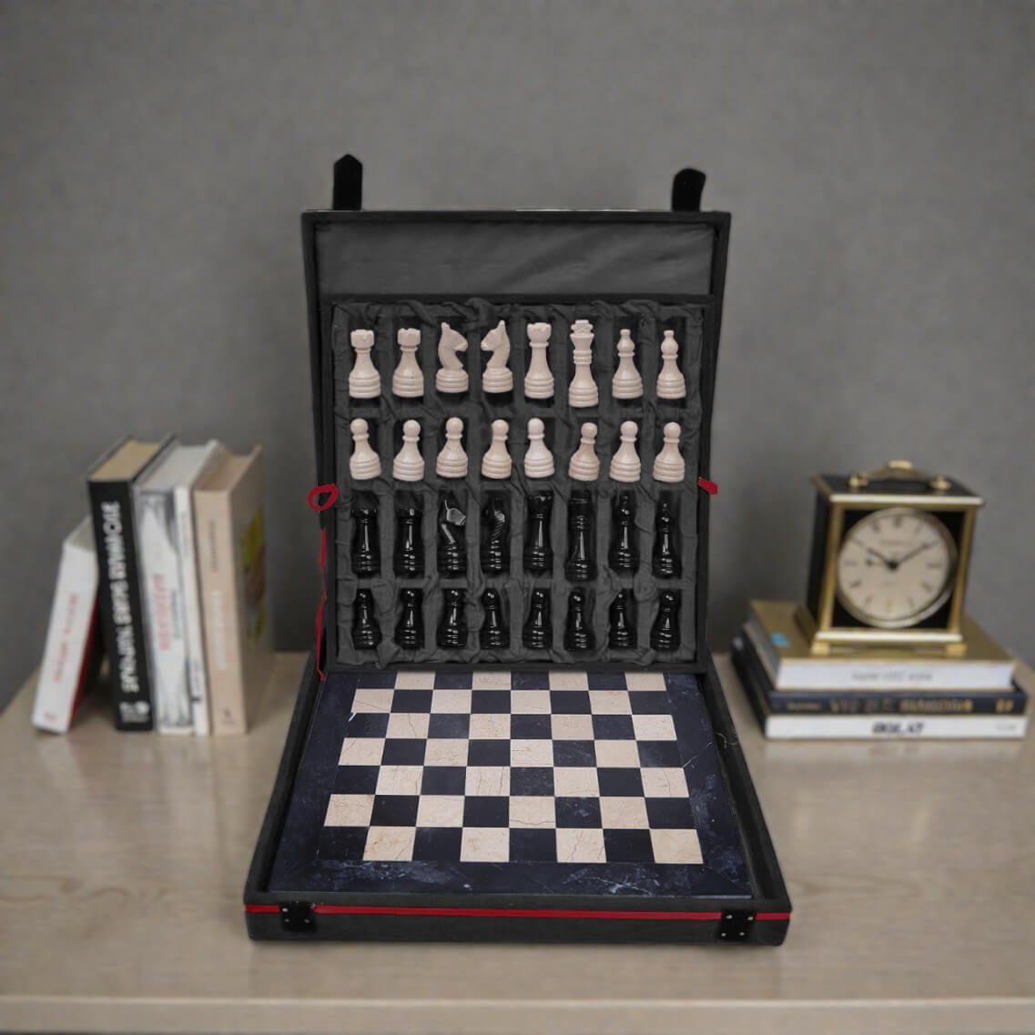 marble chess board storage box