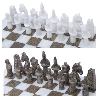 marble chess pieces