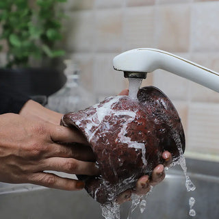 Easy to wash 4 Inch Ziarat Marble Red Mortar And Pestle