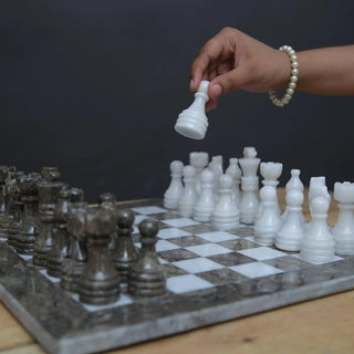  Oceanic & White Marble Chess Set