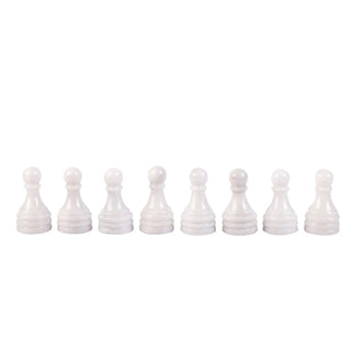 white chess pieces