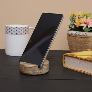 Onyx Green marble phone stand