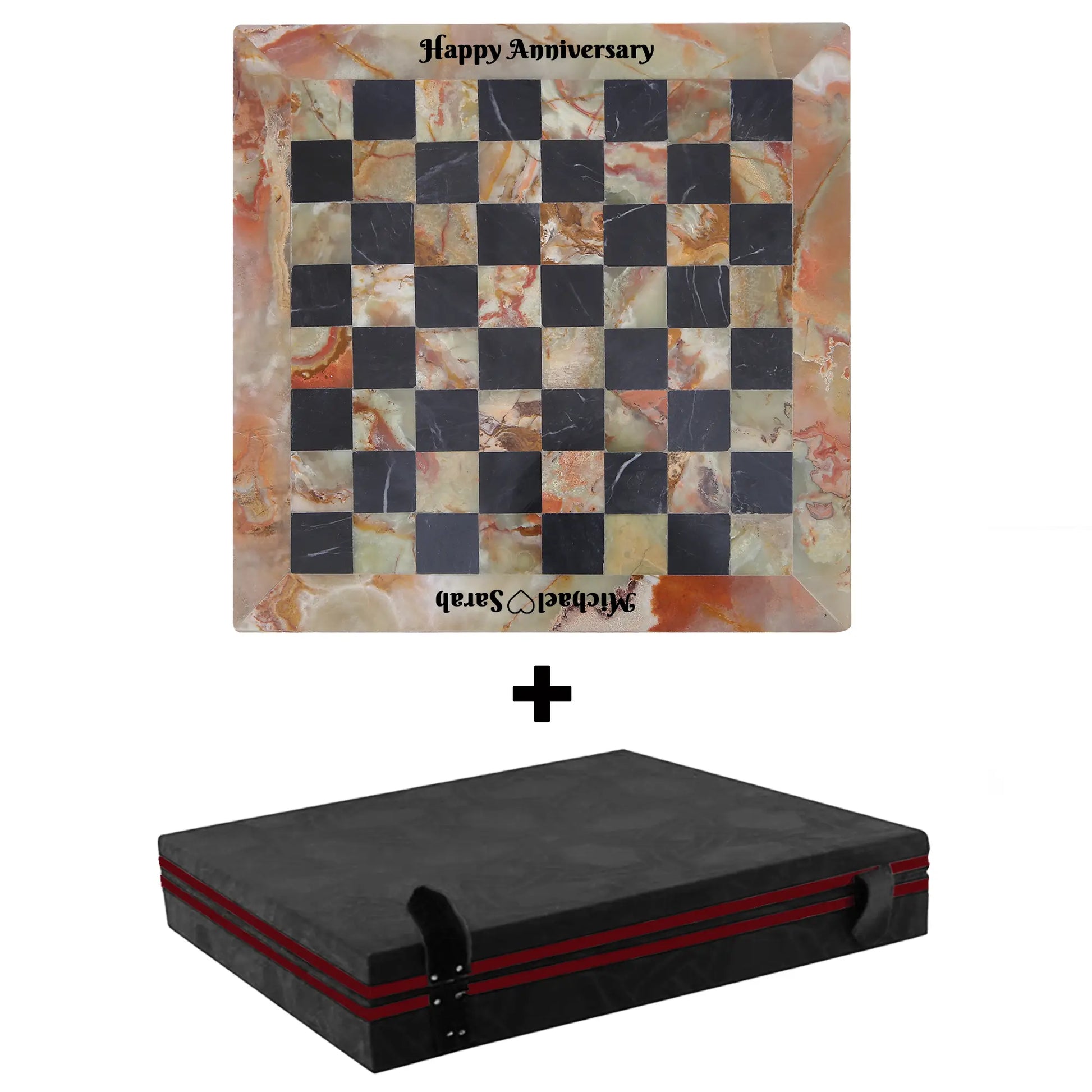 personalized marble chess set
