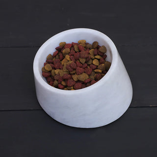 pet bowl tiltil white