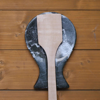 black marble spoon rest