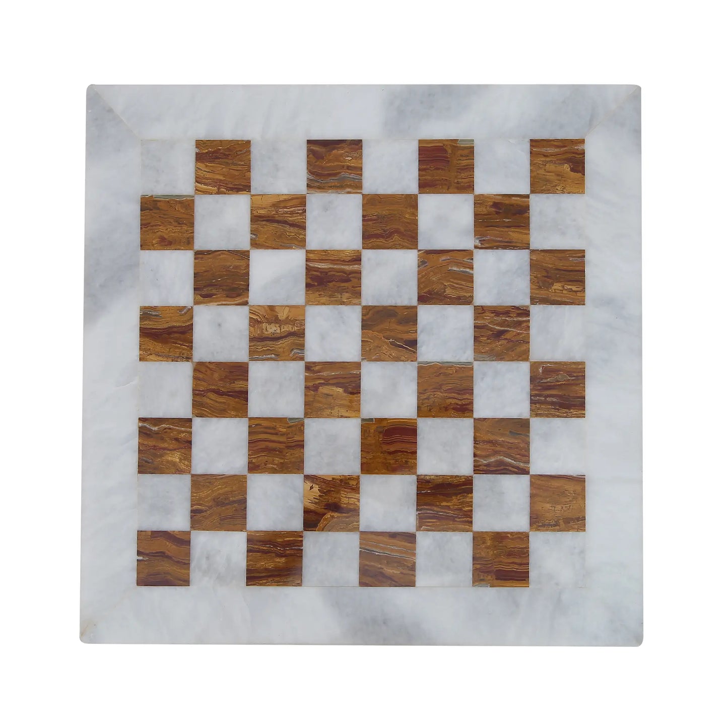 white and brown chess board