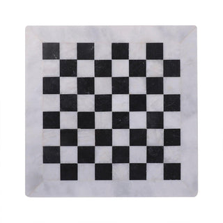 White and Black Marble Chess Set