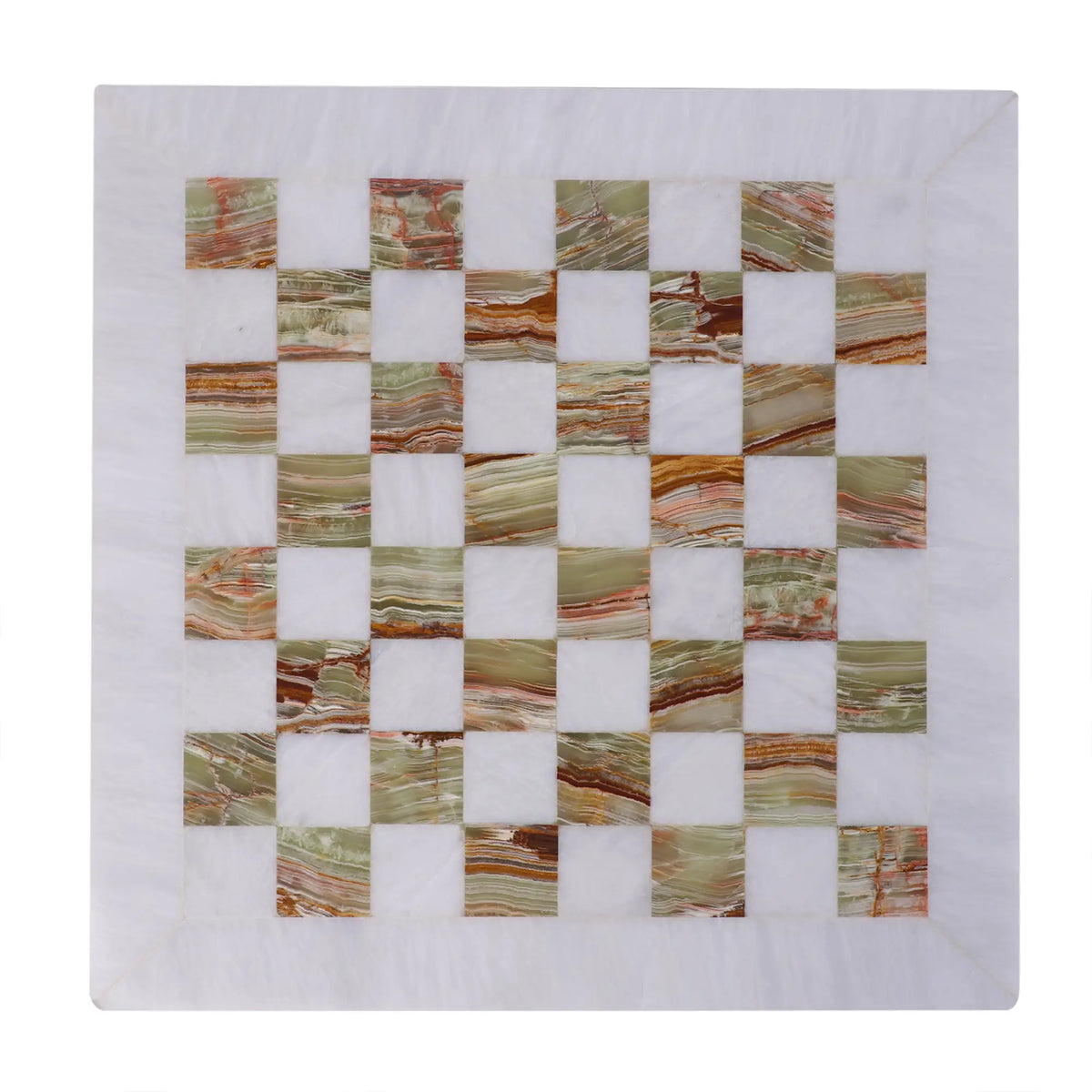 white chess board
